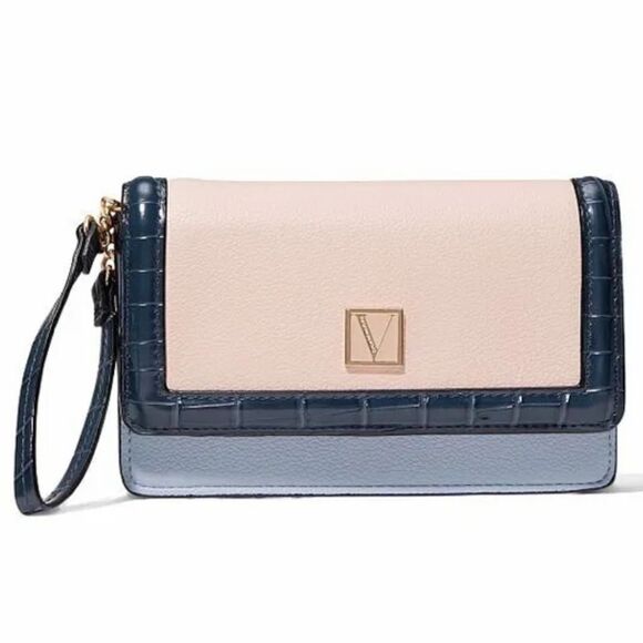Victoria’s Secret Limited Edition Phone Wristled Wallet Pastel Colorblock - Picture 1 of 5